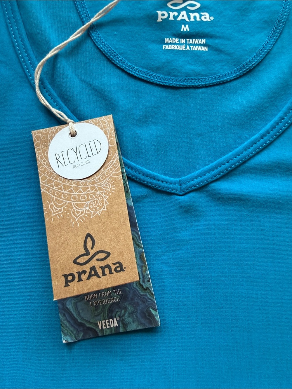 Prana Electro Blue Amelie Sleeveless V-Neck Midi Dress Size M - Picture 12 of 13